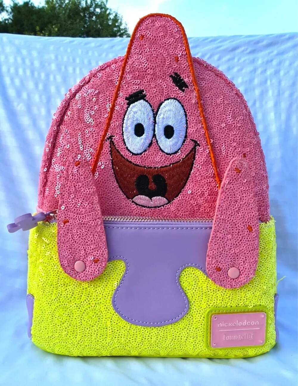 LE 1000 Loungefly Nickelodeon SpongeBob SquarePants Patrick Star Sequin Cosplay
